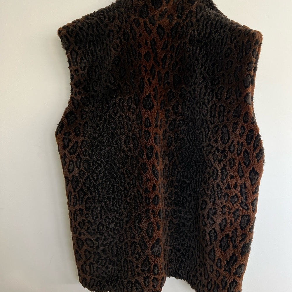 Vintage Cheetah Zip Up Vest - L/XL - Picture 8 of 11